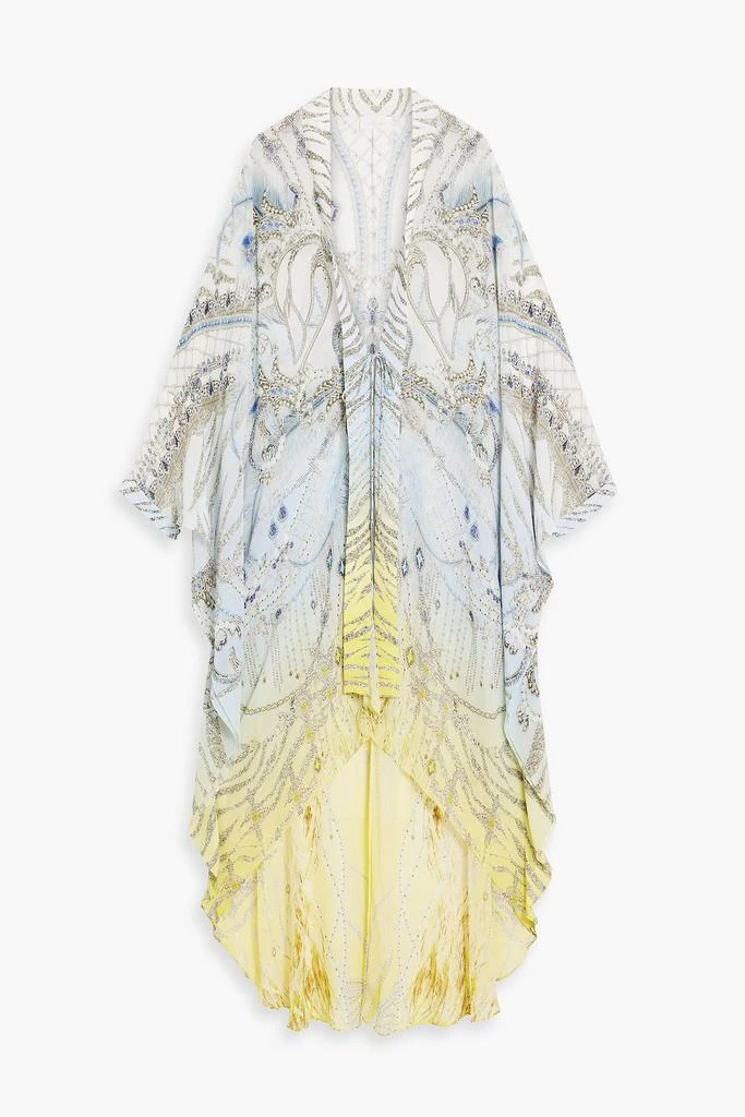 商品Camilla|Crystal-embellished printed silk crepe de chine coverup,价格¥3022,第1张图片