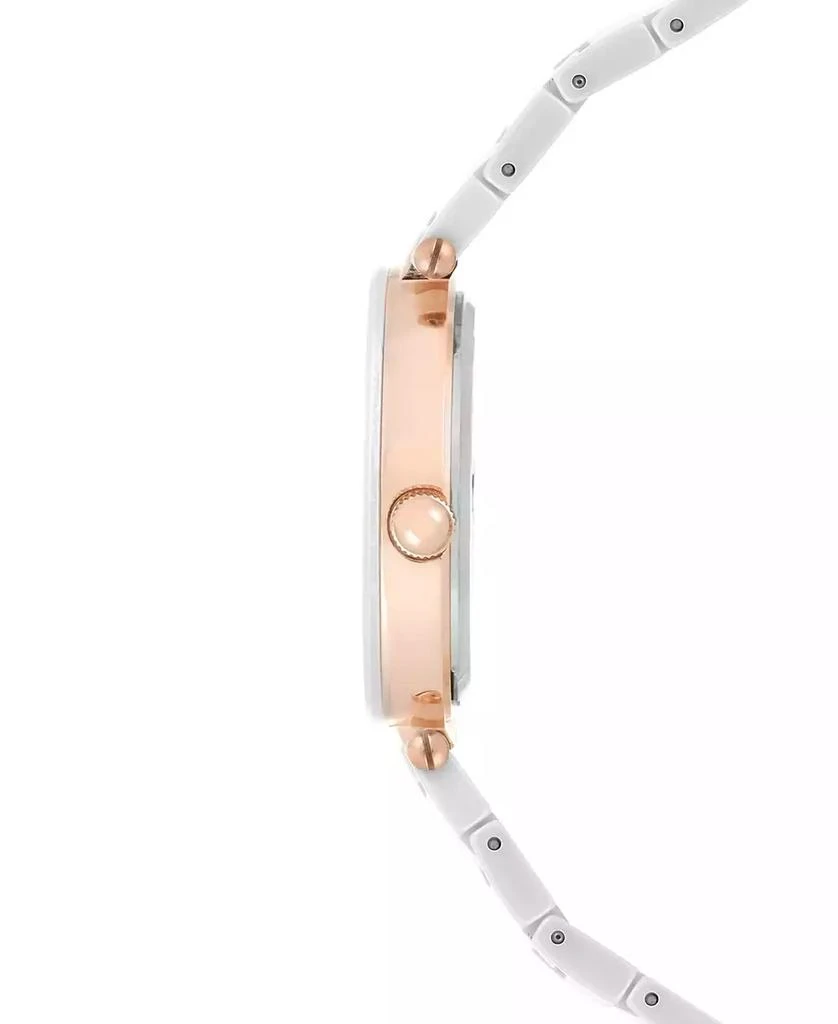 商品Anne Klein|Women's Diamond Accent White Ceramic Bracelet Watch 33mm AK-1018RGWT,价格¥427,第2张图片详细描述