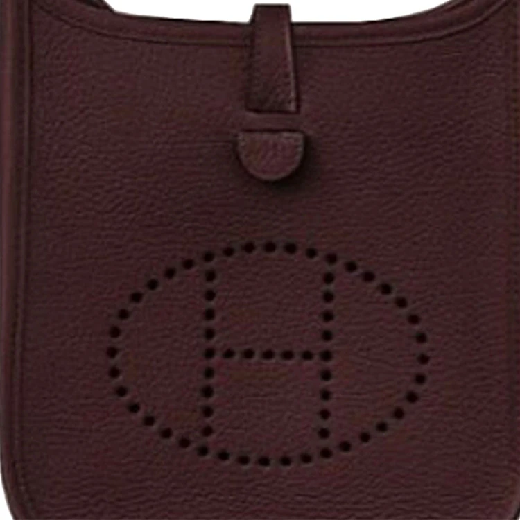 商品[国内直发] Hermes|爱马仕 Evelyne Mini Evelyne 16 伊芙琳银扣 TC小公牛皮 单肩包斜挎包 迷你 女款 马鞍红 推荐,价格¥21858,第5张图片详细描述