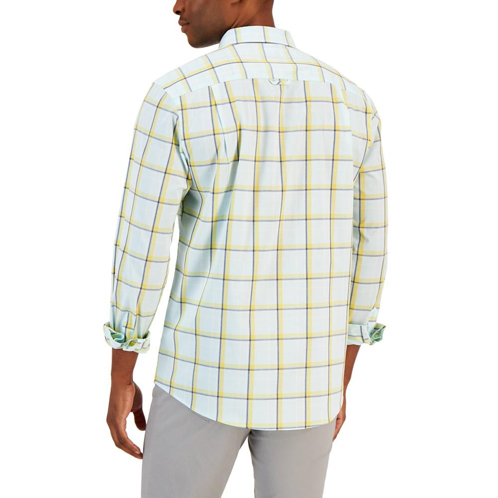 Men's Cresta Plaid Woven Long-Sleeve Single Pocket Shirt, Created for Macy's商品第2张图片规格展示