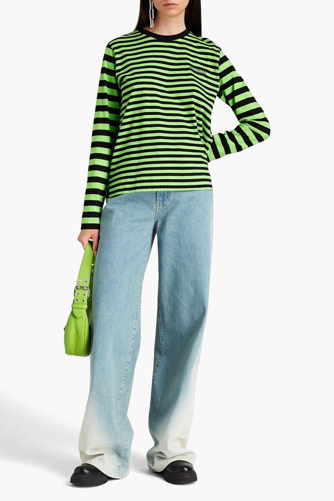 Striped organic cotton-jersey top商品第4张图片规格展示