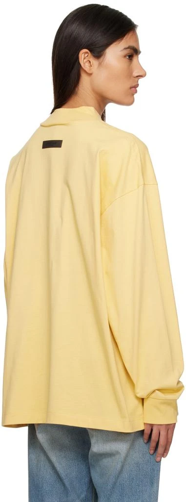 商品Essentials|Yellow Crewneck Long Sleeve T-Shirt,价格¥277,第3张图片详细描述