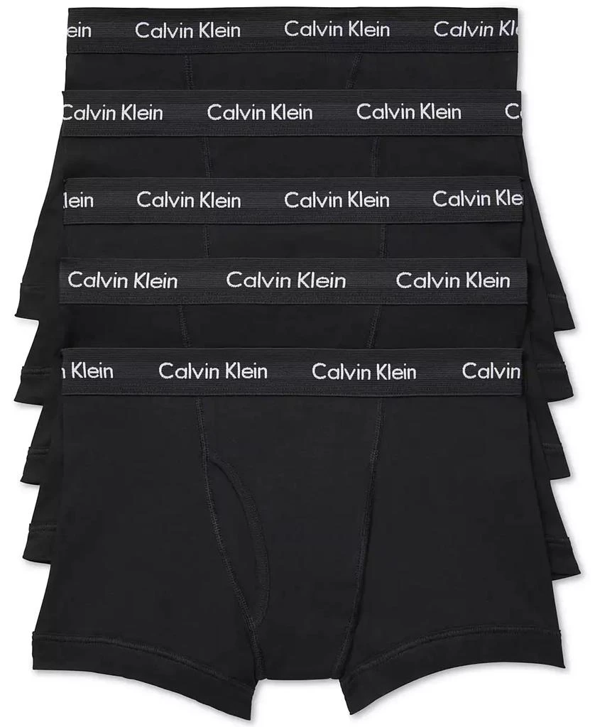 商品Calvin Klein|Men's 5-Pk.经典棉质平角裤,价格¥304,第1张图片