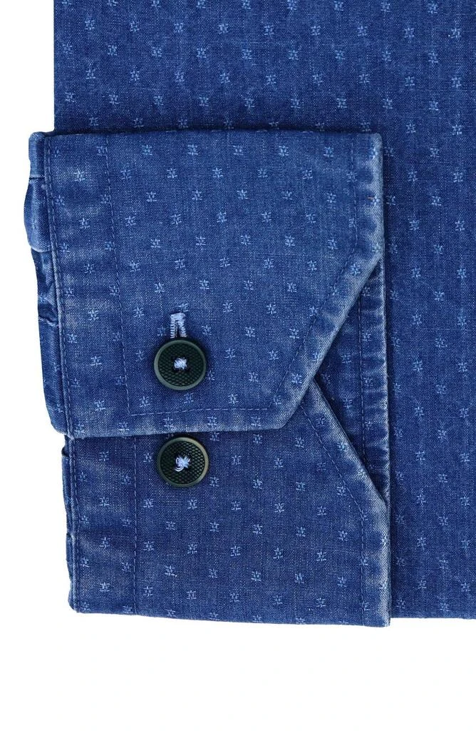 商品Lorenzo Uomo|Trim Fit X-Embroidery Dress Shirt,价格¥410,第2张图片详细描述