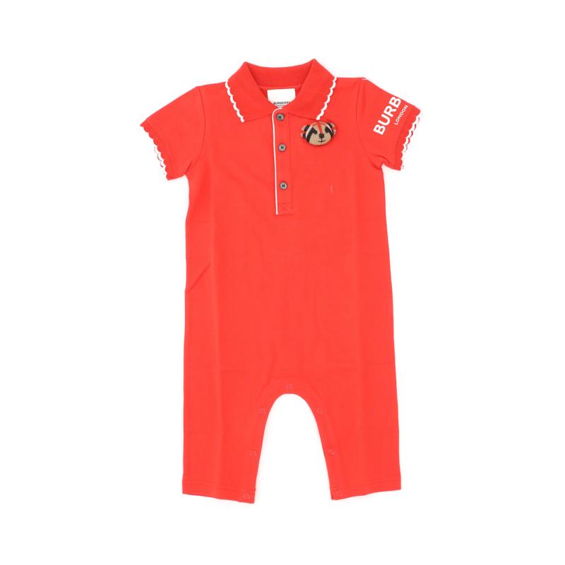 BURBERRY 红色婴幼儿连体衣 8043118商品第1张图片规格展示