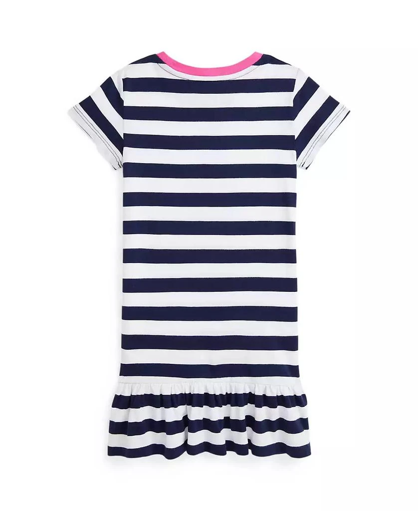 商品Ralph Lauren|Toddler and Little Girls Striped Polo Bear Cotton Jersey Dress,价格¥497,第2张图片详细描述