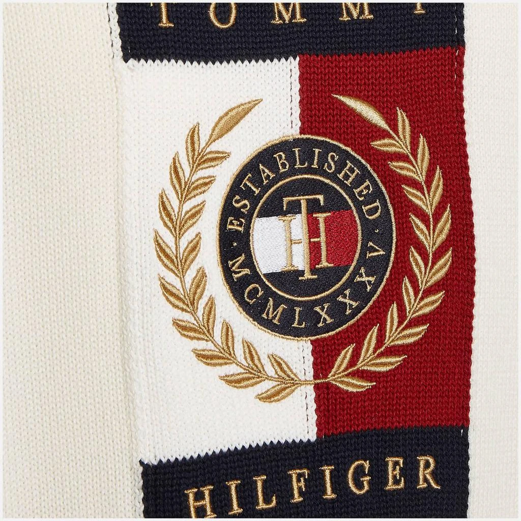 商品Tommy Hilfiger|Tommy Hilfiger Intarsia Icon Graphic Logo-Embroidered Cotton Sweater,价格¥832,第4张图片详细描述