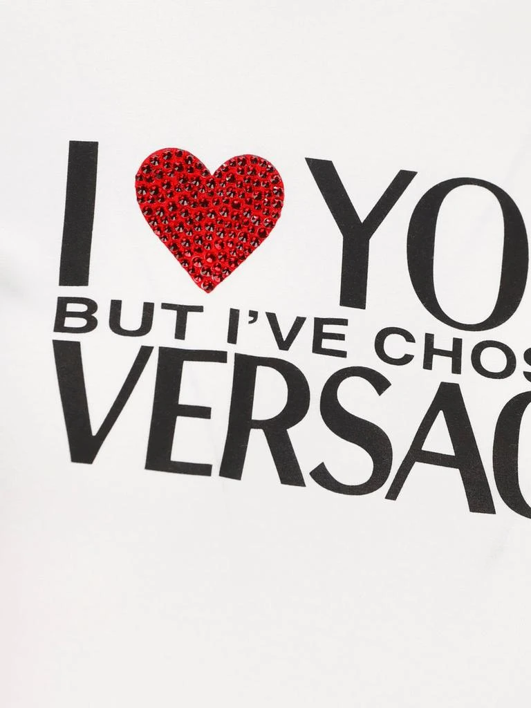 商品Versace|Versace Logo Printed Crewneck T-Shirt,价格¥2870,第3张图片详细描述