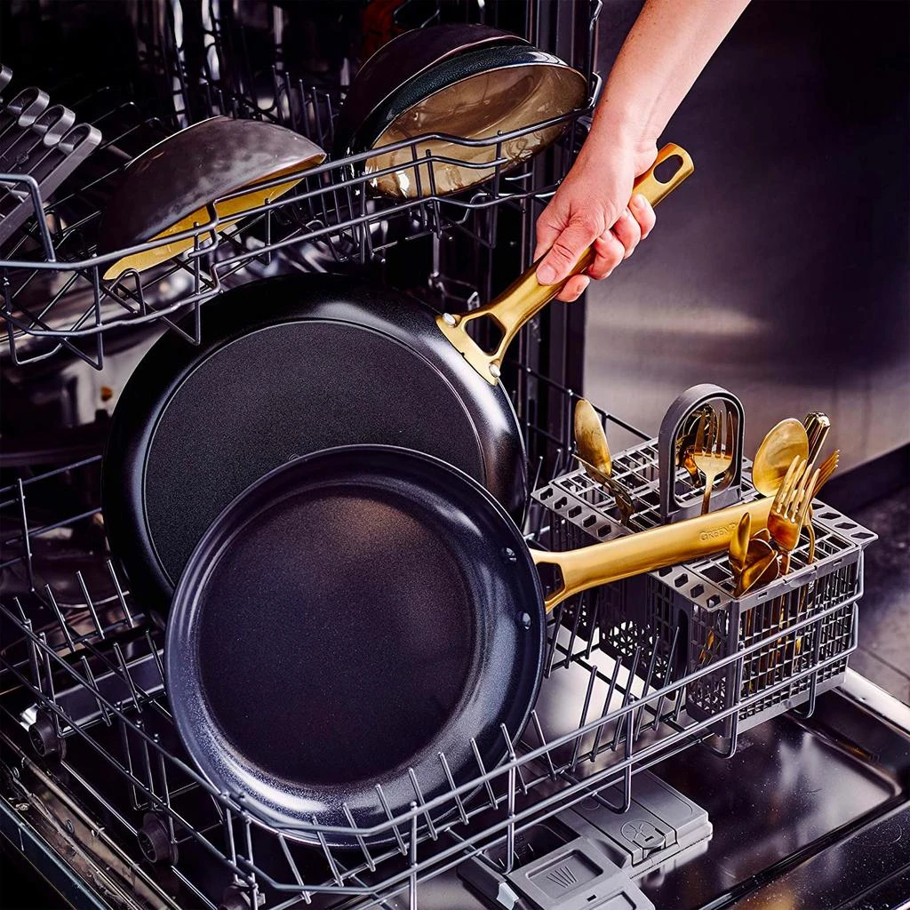 Reserve 2-Piece Open Frypan Set, 8-Inch & 10-Inch, Black/Gold 商品