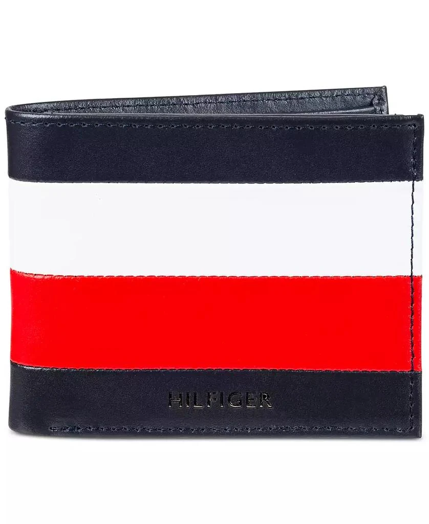 商品Tommy Hilfiger|Men's Frazier Stripe Passcase Wallet,价格¥378,第1张图片