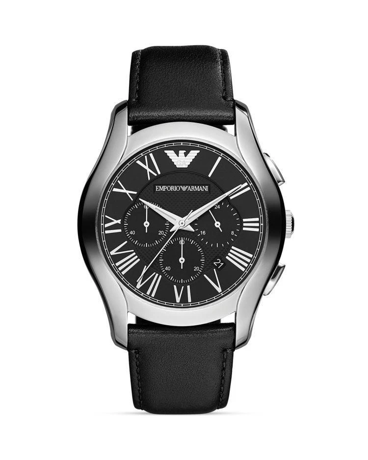 商品Emporio Armani|Valente Black Dial 腕表, 44.5mm,价格¥2039,第1张图片