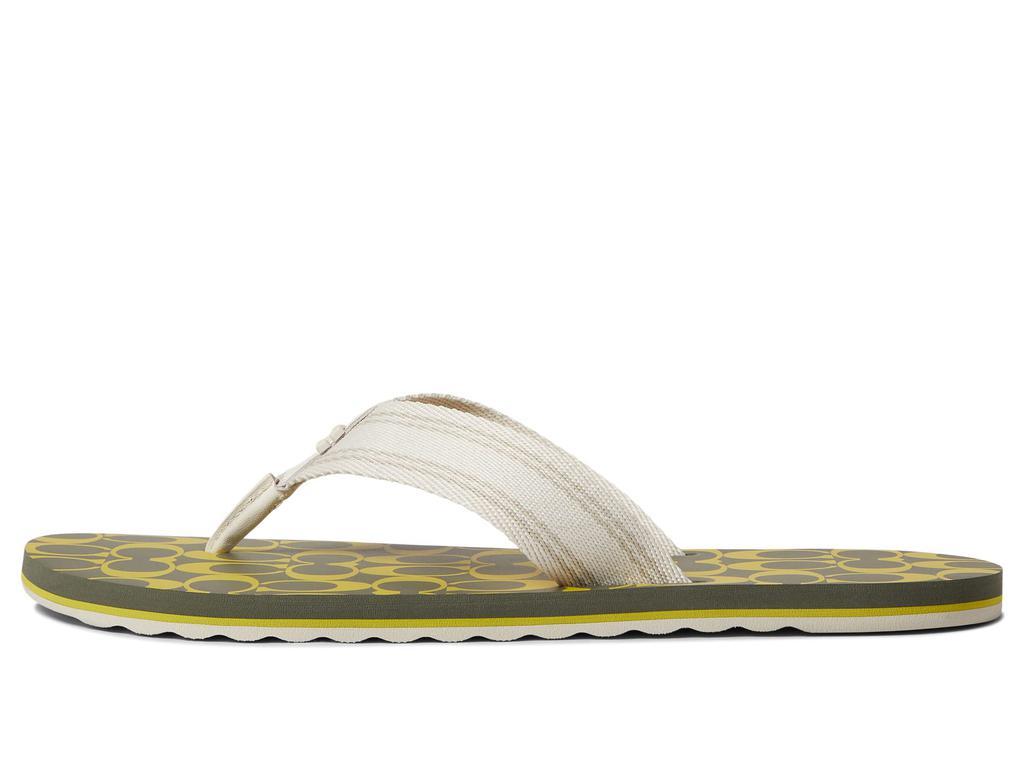 商品Coach|Signature Webbing Flip-Flop,价格¥387-¥435,第6张图片详细描述