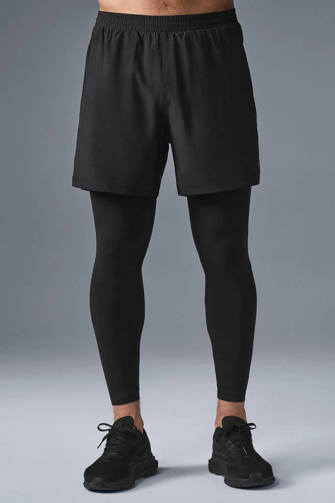 商品Alo|5" Revival 2-in-1 Pant - Anthracite/Black,价格¥904,第1张图片