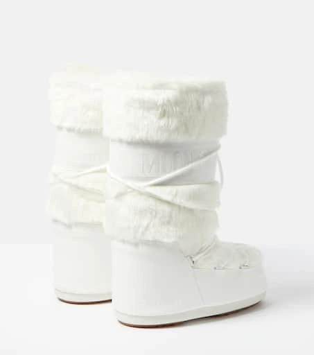 商品Moon Boot|Icon faux fur-trimmed snow boots,价格¥1749,第3张图片详细描述