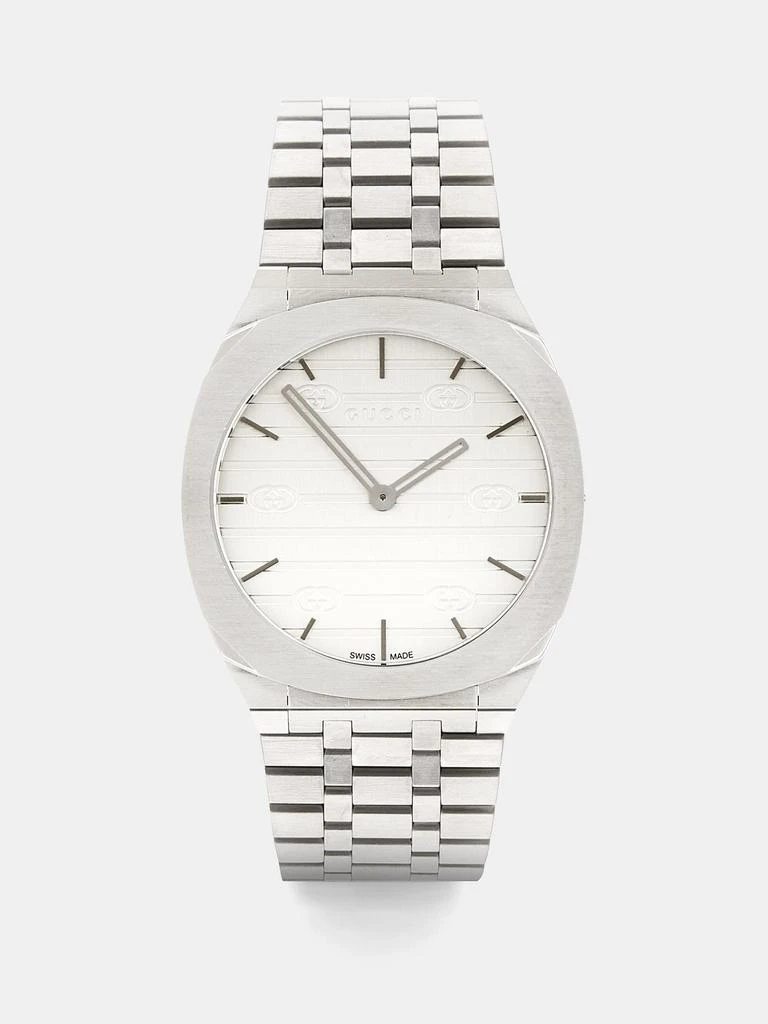 商品Gucci|25H stainless-steel watch,价格¥12724,第1张图片