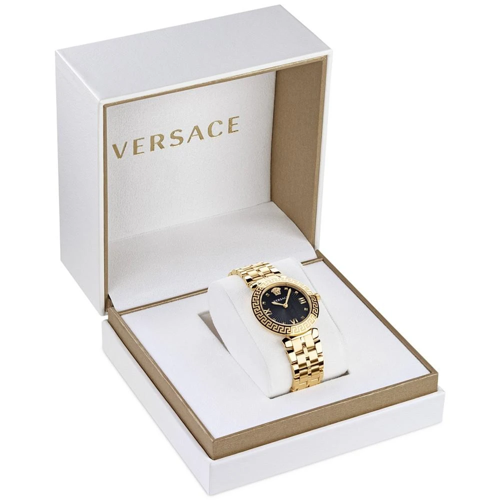 商品Versace|Women's Swiss Greca Icon Gold Ion Plated Stainless Steel Bracelet Watch 36mm,价格¥7043,第4张图片详细描述