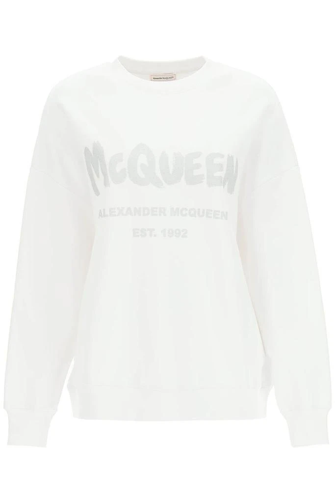 商品Alexander McQueen|GRAFFITI LOGO SWEATSHIRT,价格¥3239,第1张图片