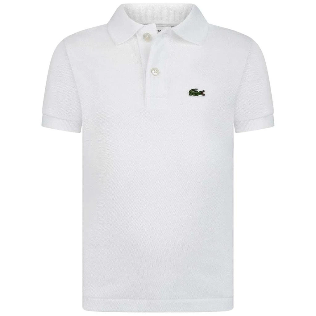 商品Lacoste|Lacoste Black, Navy, Red, Pink, White, Grey, Green  Boys Cotton Pique Polo Top,价格¥329,第1张图片