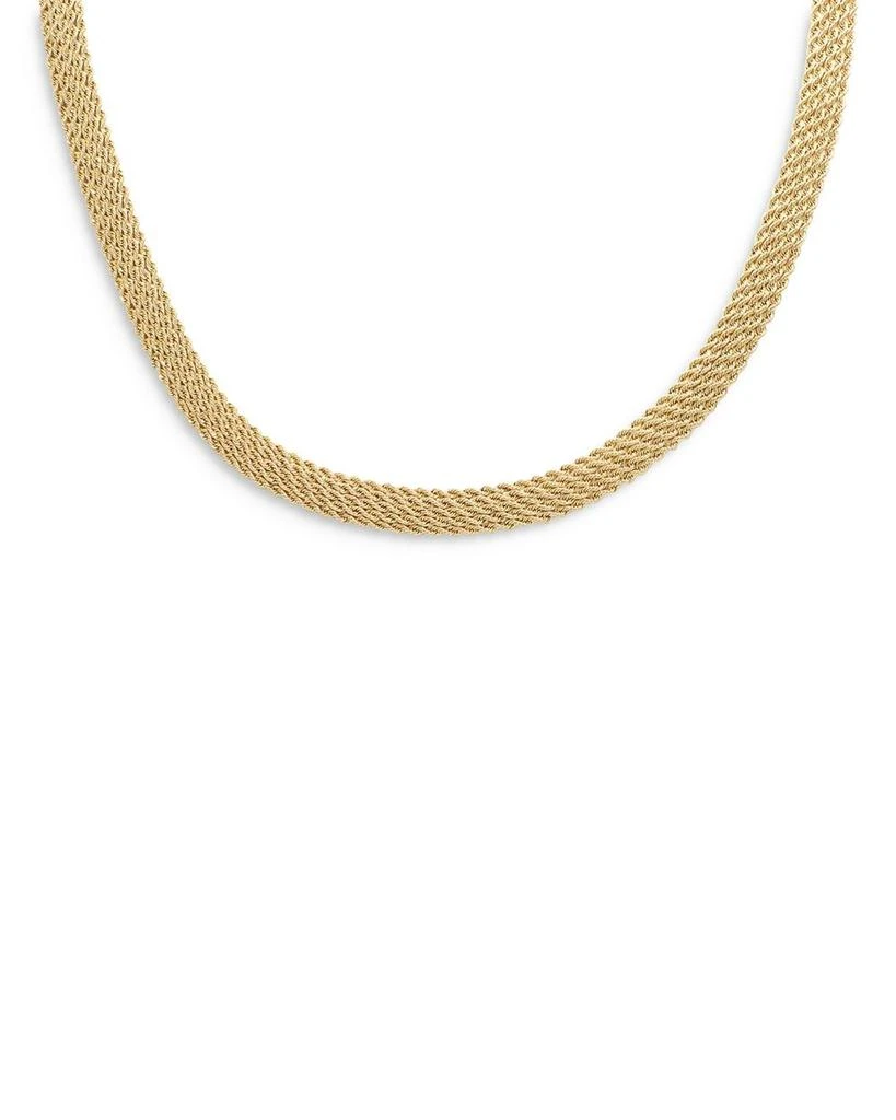 商品Alberto Amati|14K Yellow Gold Five Strand Rope Link Collar Necklace, 18",价格¥19512,第1张图片