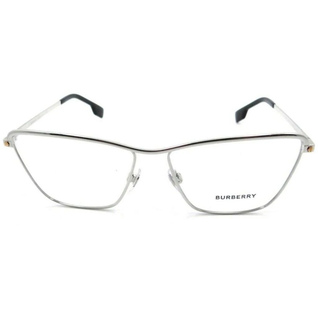 商品Burberry|Burberry Women's Eyeglasses - Silver Metal Cat Eye Frame | BURBERRY 0BE1343 1303,价格¥577,第2张图片详细描述