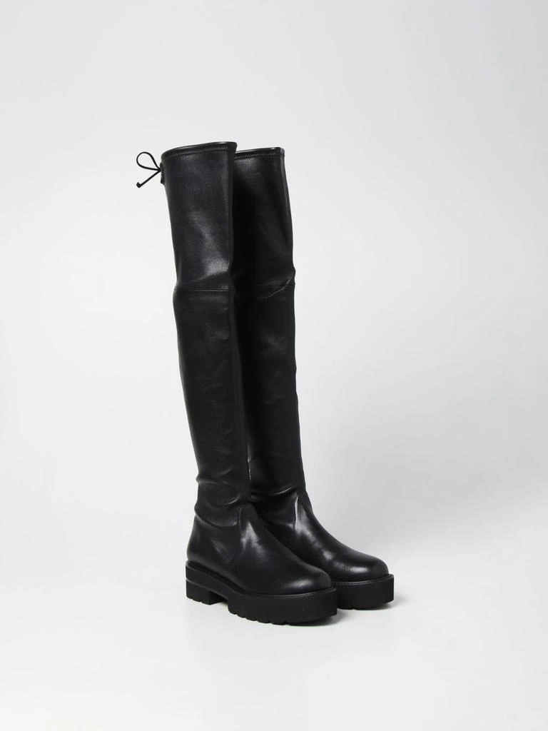 商品Stuart Weitzman|Lowland Ultralift Stuart Weitzman boots in nappa leather,价格¥2409,第2张图片详细描述