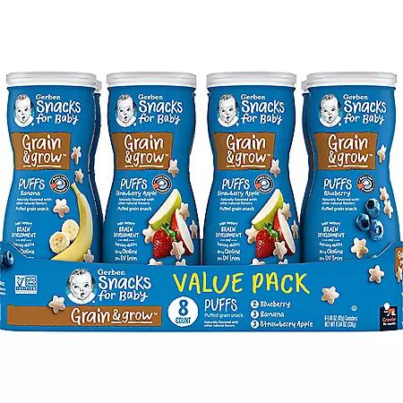 Gerber | Gerber Graduates Puffs Cereal Snack Variety Pack 1.48 oz., 8 ct. 153.15元 商品图片