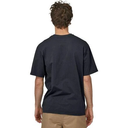 商品Patagonia|Line Logo Ridge Stripe Organic Pocket T-Shirt - Men's,价格¥205,第2张图片详细描述