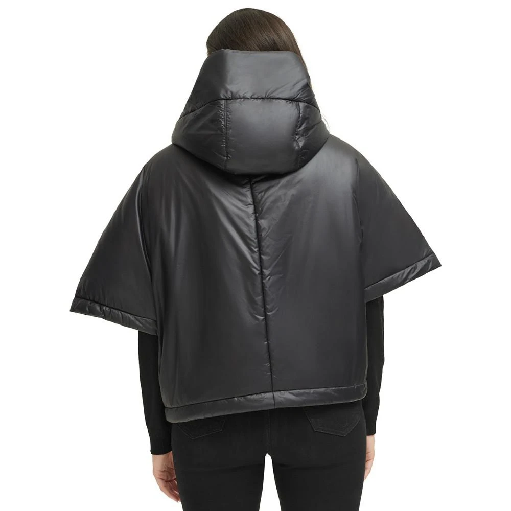 商品Calvin Klein|Women's Zip-Front Puffer Poncho,价格¥344,第4张图片详细描述