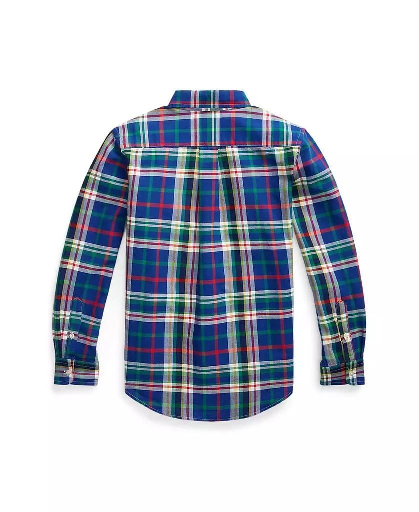 商品Ralph Lauren|Big Boys Plaid Cotton Oxford Shirt,价格¥172,第3张图片详细描述