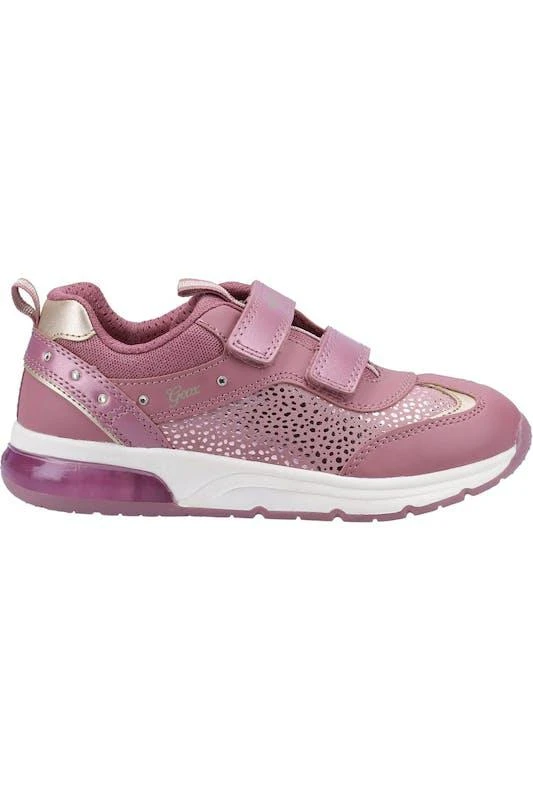 商品Geox|Geox Girls Spaceclub Leather Shoes (Dark Pink),价格¥577,第1张图片