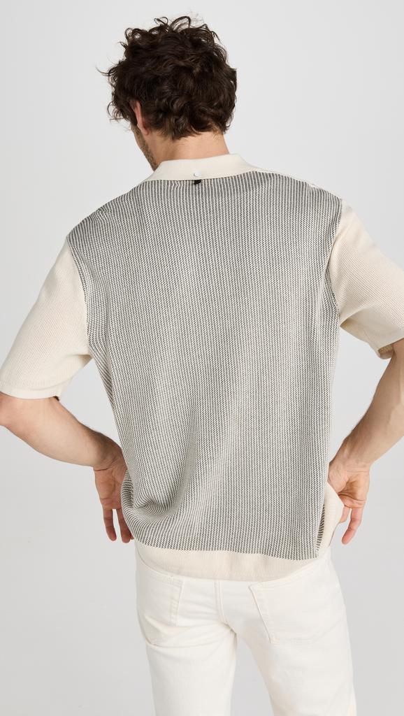 Rag & Bone Harvey Knit Camp Shirt商品第3张图片规格展示