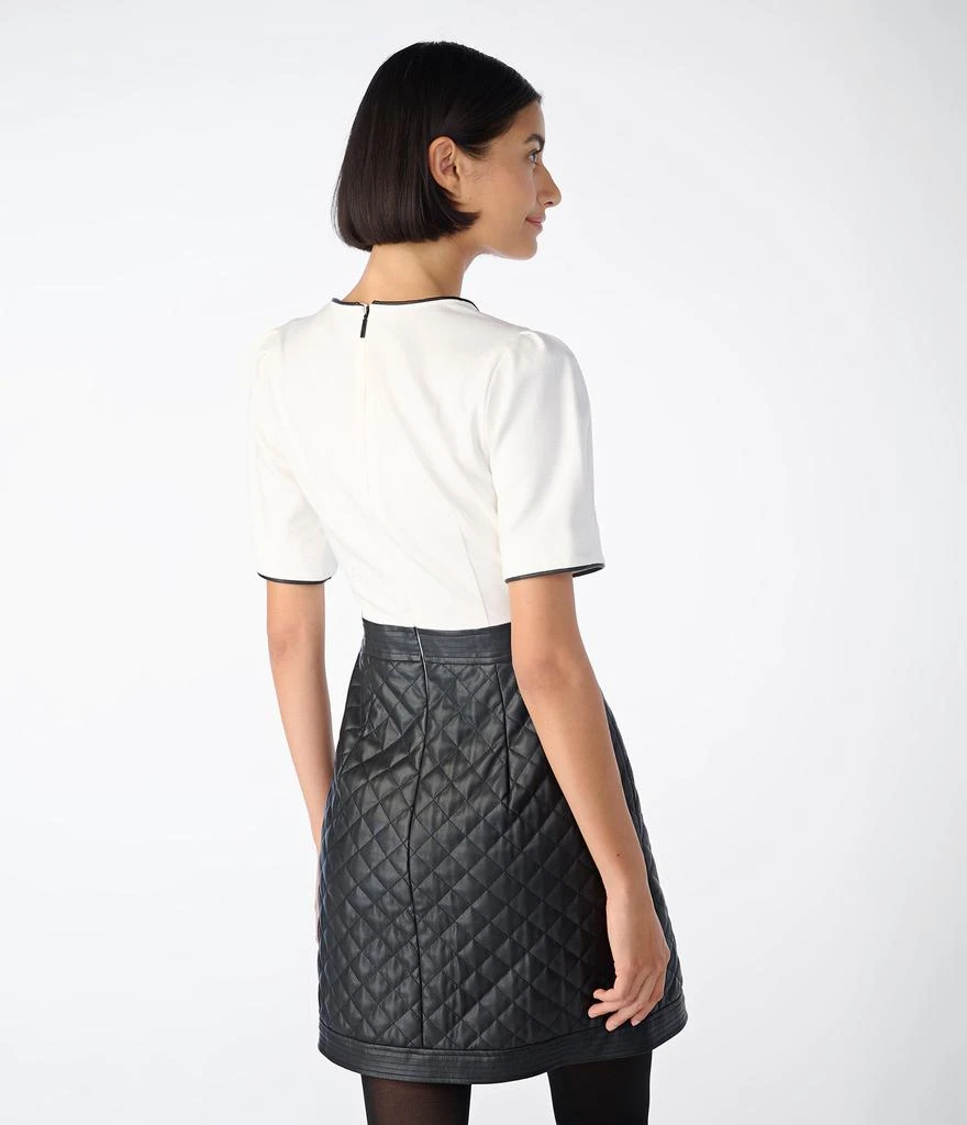 商品Karl Lagerfeld Paris|QUILTED FAUX LEATHER DRESS,价格¥1049,第2张图片详细描述