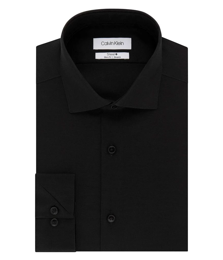 商品Calvin Klein|Dress Shirt Slim Fit Non Iron Stretch Solid,价格¥376,第1张图片