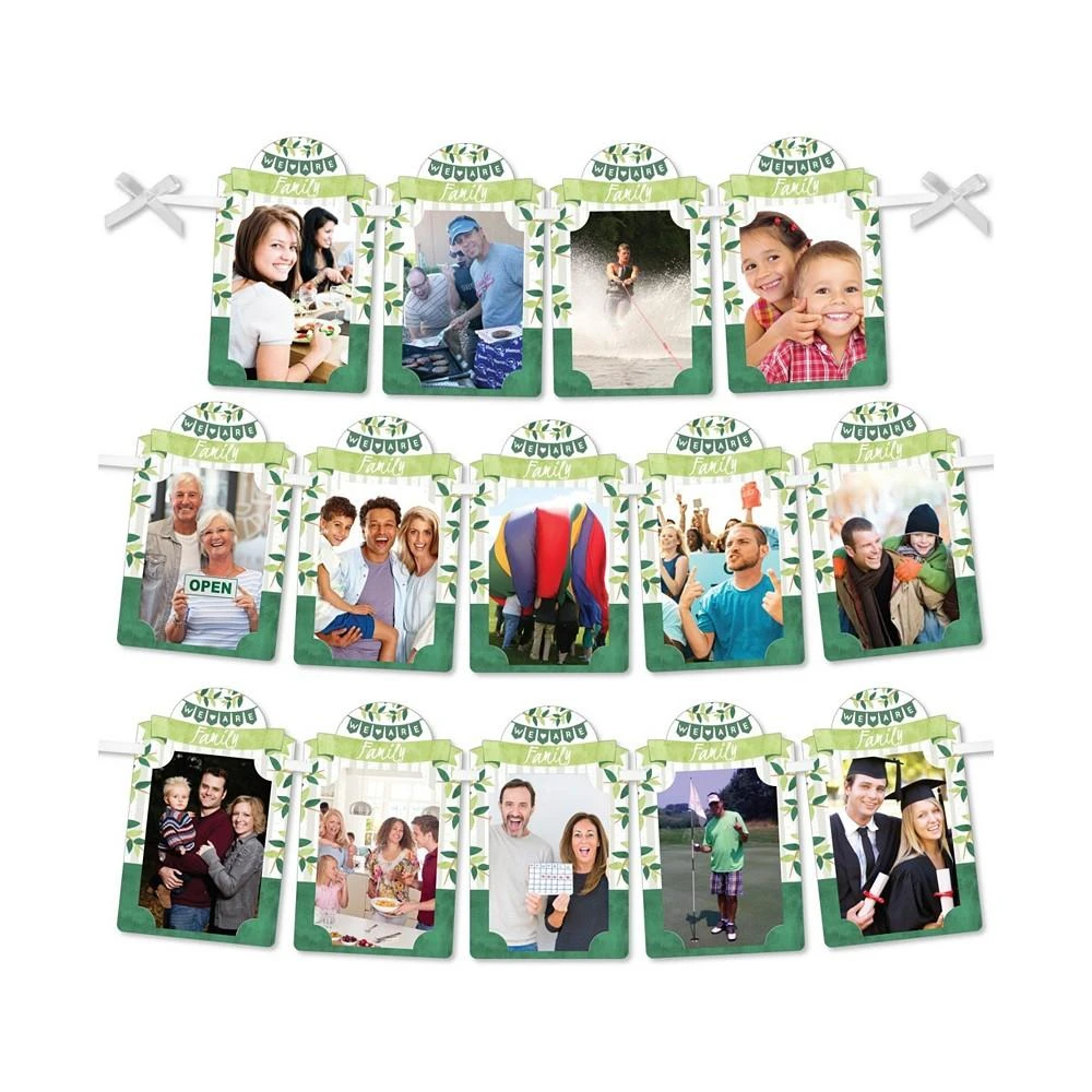 商品Big Dot of Happiness|Family Tree Reunion - DIY Family Gathering Decor Picture Display Photo Banner,价格¥120,第1张图片