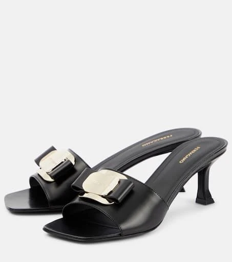 商品Salvatore Ferragamo|Zelie皮革穆勒鞋,价格¥7986,第5张图片详细描述