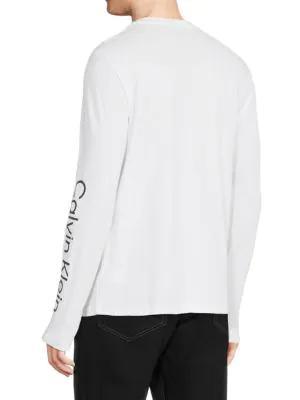 商品Calvin Klein|​Box Logo Long Sleeve Crewneck Tee,价格¥186,第5张图片详细描述