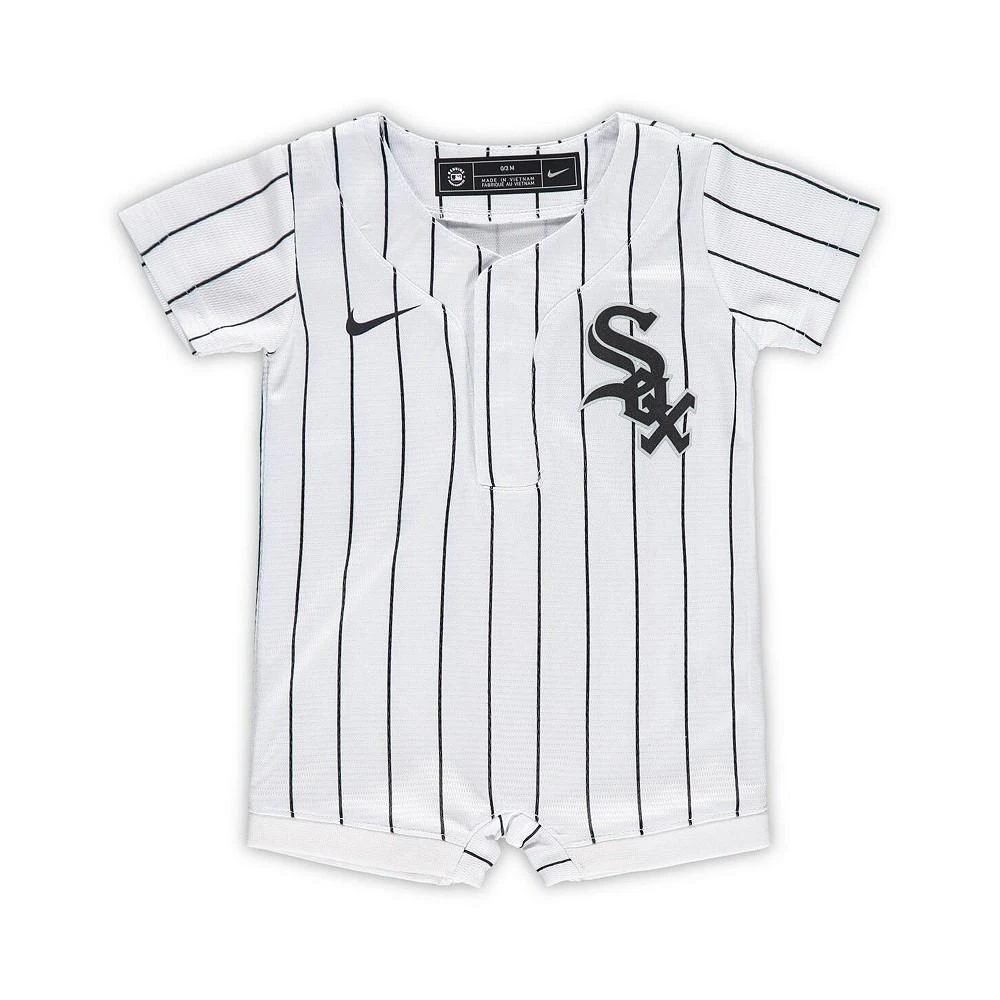 商品NIKE|Newborn and Infant Boys and Girls White Chicago White Sox Official Jersey Romper,价格¥298,第1张图片