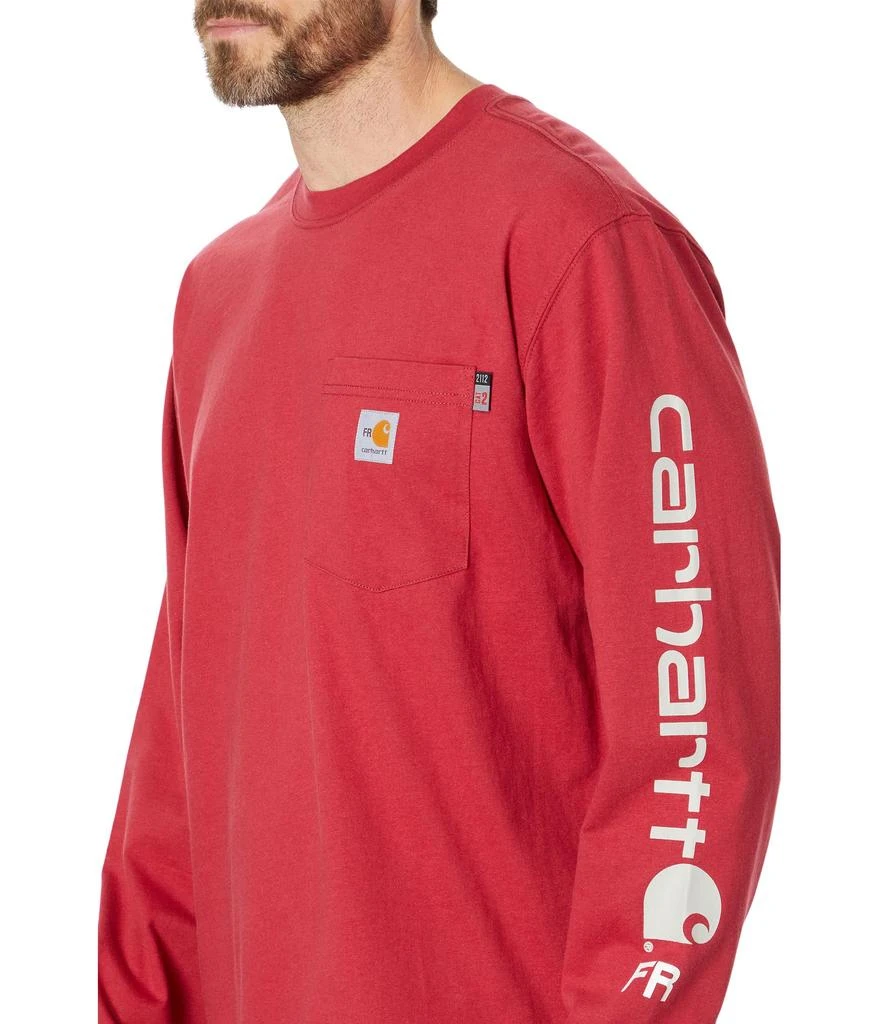 商品Carhartt|Flame Resistant Force Original Fit Midweight Long Sleeve Signature Sleeve Logo T-Shirt,价格¥627,第3张图片详细描述