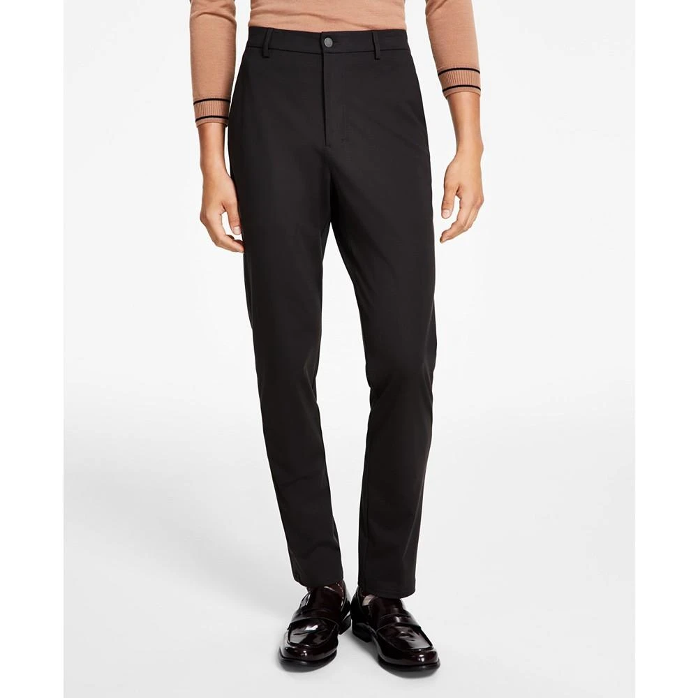 商品Calvin Klein|Men's Slim-Fit Stretch Solid Knit Suit Pants,价格¥252,第2张图片详细描述