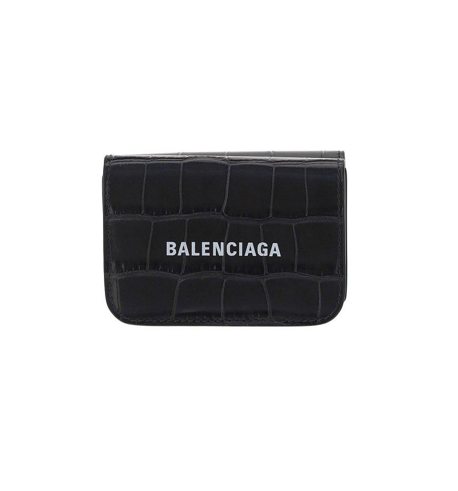 Balenciaga Embossed Logo Printed Mini Wallet商品第1张图片规格展示