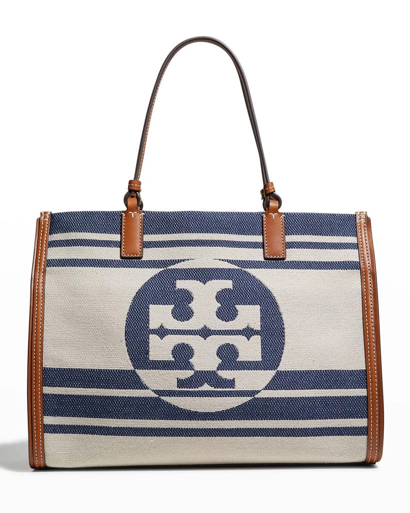 商品Tory Burch|Ella Small Striped Jacquard Tote Bag,价格¥1508,第1张图片