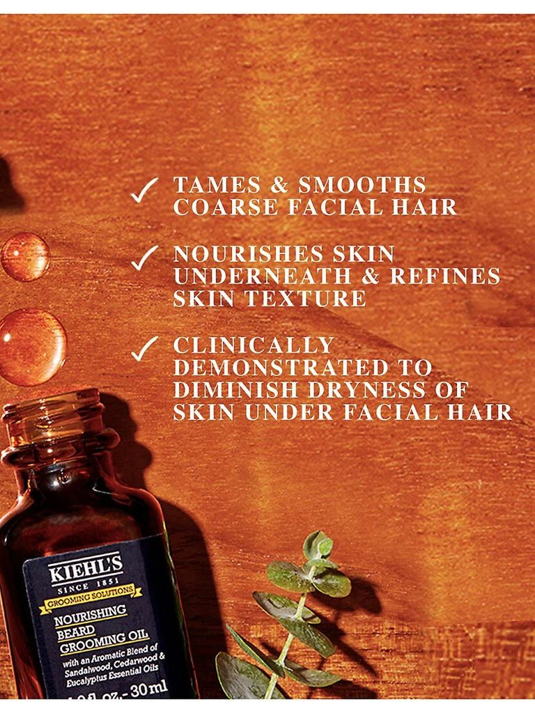 商品Kiehl's|Grooming Solutions Nourishing Beard Grooming Oil,价格¥269,第4张图片详细描述