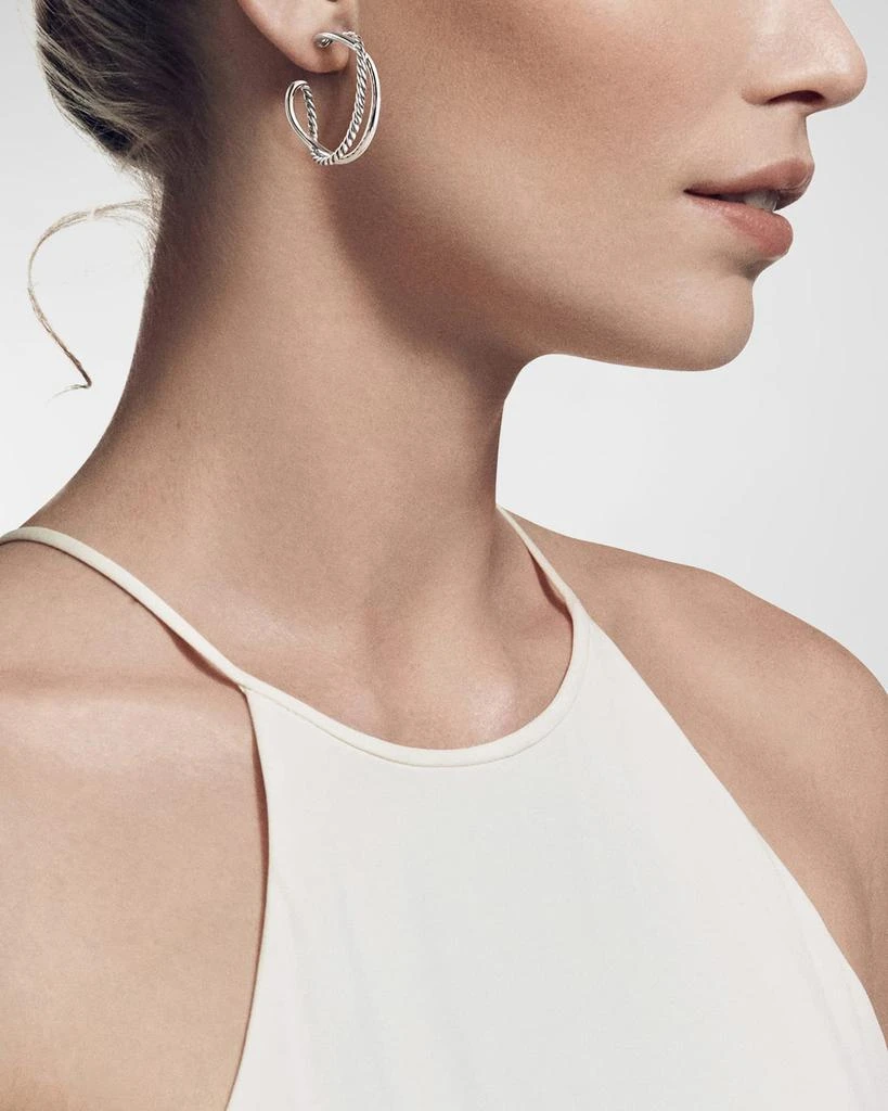 商品David Yurman|Crossover Hoop Earrings,价格¥3248,第2张图片详细描述