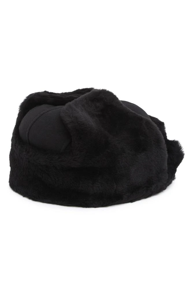 商品UGG|UGG Suede Genuine Shearling Trapper Hat,价格¥768,第2张图片详细描述