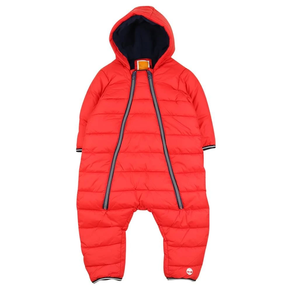 商品Timberland|Red Padded Infant Snowsuit,价格¥342,第4张图片详细描述