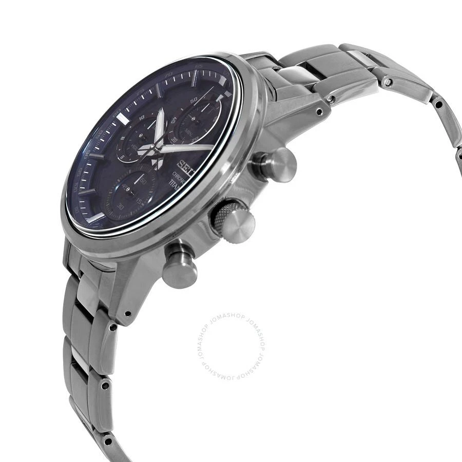 商品Seiko|Chronograph Quartz Blue Dial Grey Titanium Men's Watch SSB387,价格¥1357,第2张图片详细描述