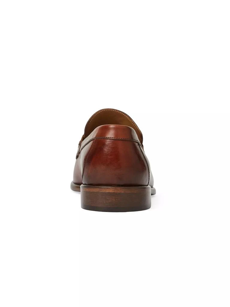 商品Bruno Magli|Silvestro Burnished Leather Loafers,价格¥2933,第3张图片详细描述