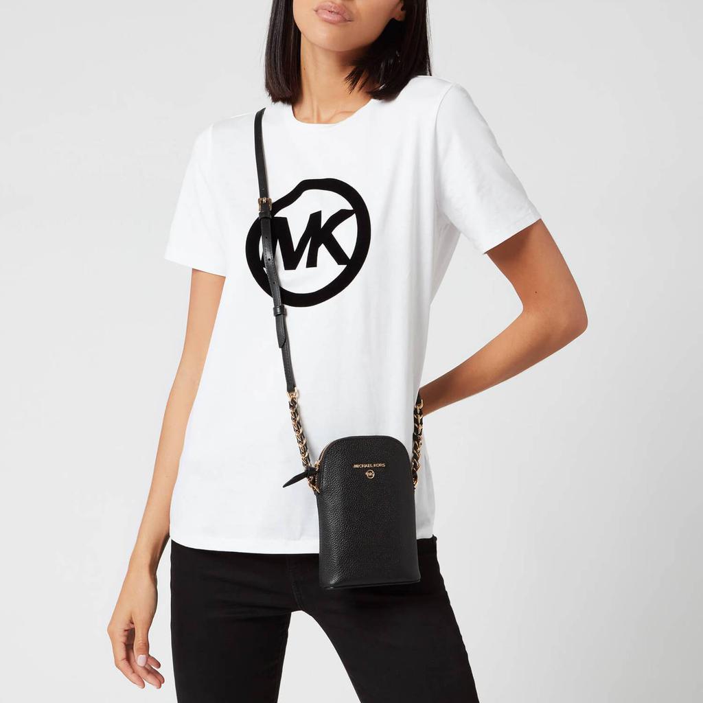 商品Michael Kors|MICHAEL Michael Kors Women's Jet Set Charm Small Ns Chn Phn Xbody Bag - Black,价格¥1189,第4张图片详细描述