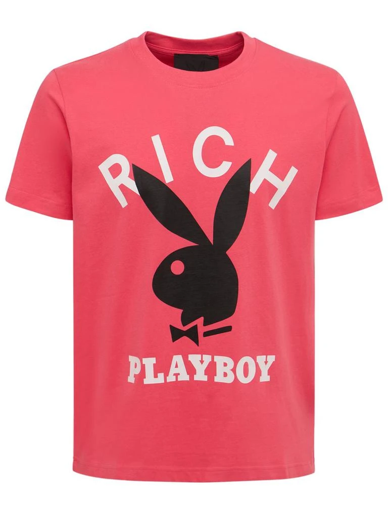 商品Richmond|Contrast Logo Cotton T-shirt,价格¥387,第1张图片