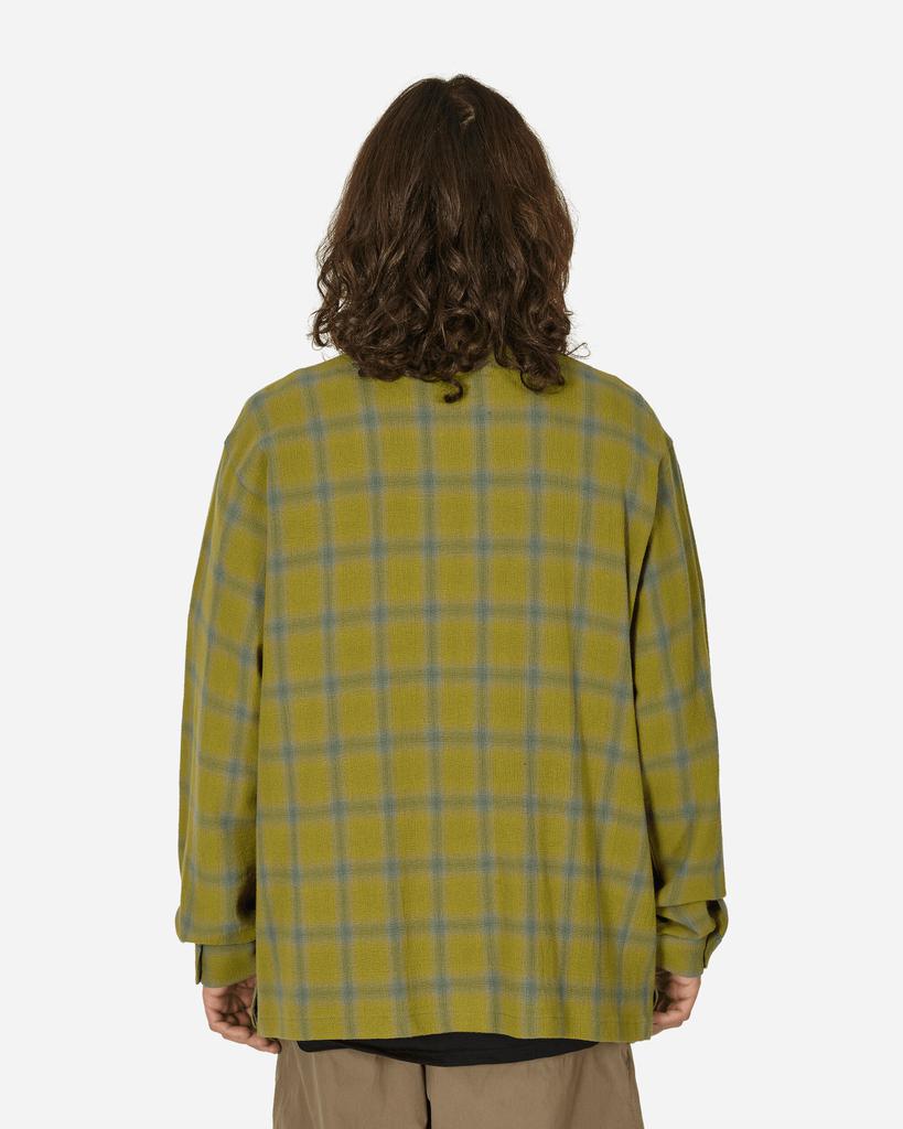 トップス STUSSY Big Thermal Zip Shirt Green Stüssy Men's' Big Thermal Zip Up Shirt in Green | LN-CC®